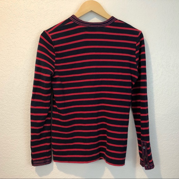 J. Crew Blue & Pink Metallic Striped Cardigan - Picture 12 of 13